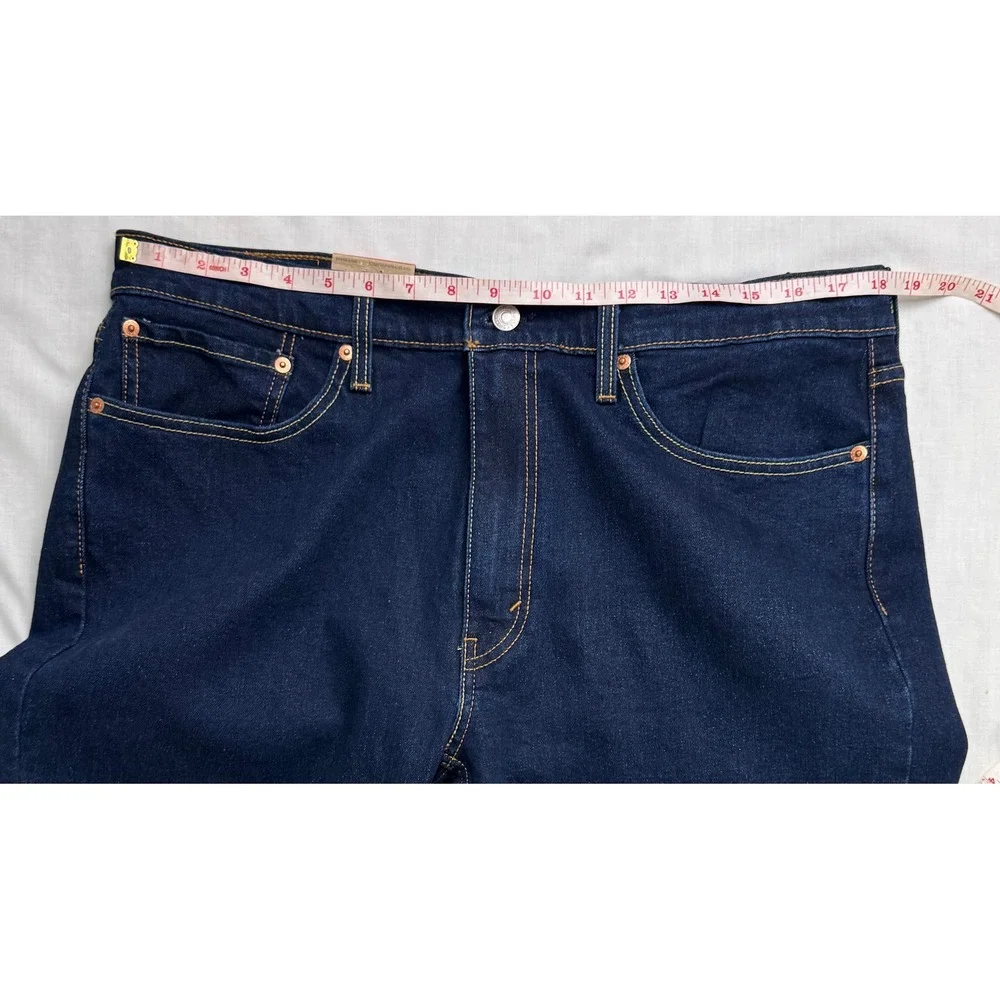 Levis 514 Straight Fit Stretch Mens Jeans Dark Indigo Blue 36x32